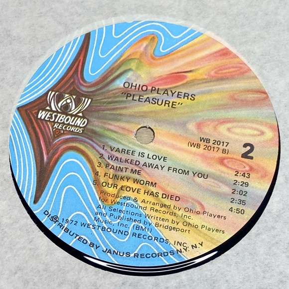 Ohio Players Pleasure WB 2017 LP Funk Soul Record Westbound Records Tested - Picture 8 of 13